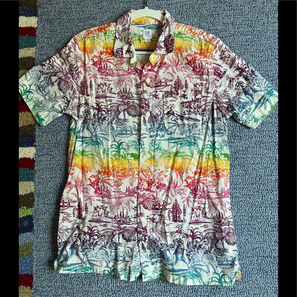 Gap kids button down shirt size L